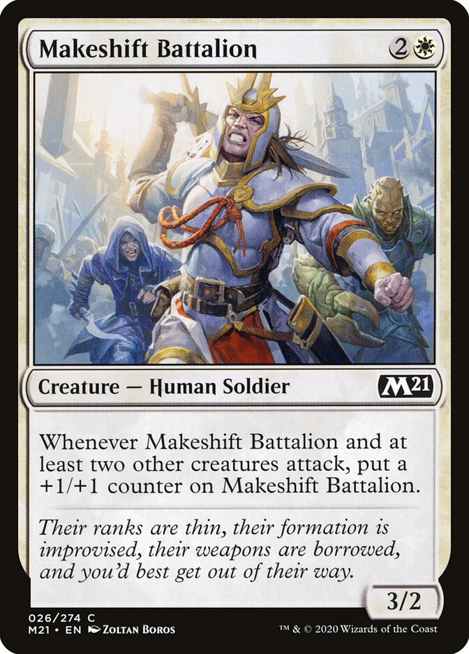Makeshift Battalion · Core Set 2021 (M21) #26