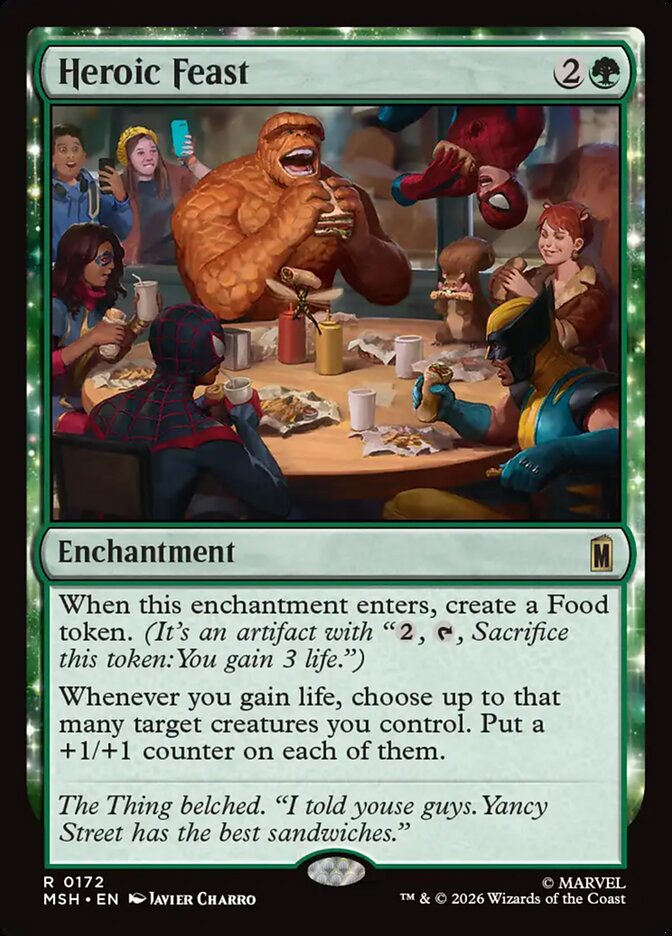 Heroic Feast · Marvel Super Heroes (MSH) #172