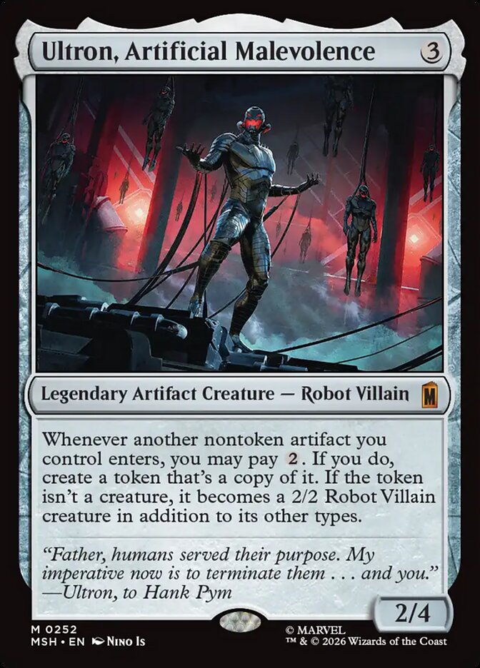 Ultron, Artificial Malevolence · Marvel Super Heroes (MSH) #252