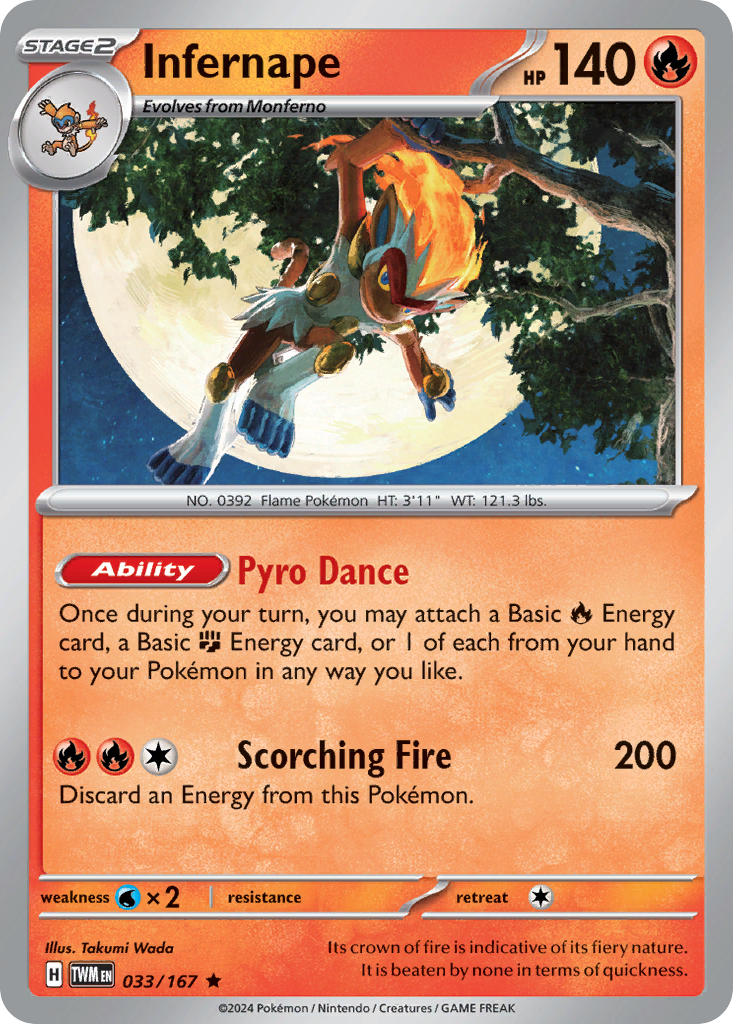 Infernape · Twilight Masquerade (SV6) #33