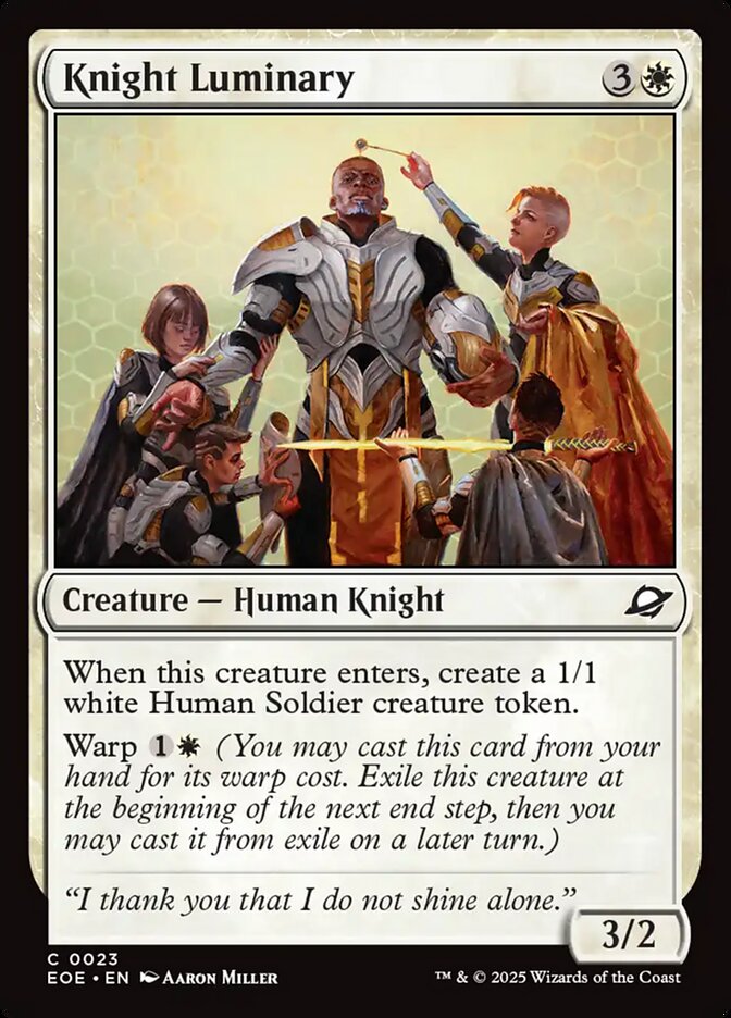 Knight Luminary · Edge of Eternities (EOE) #23