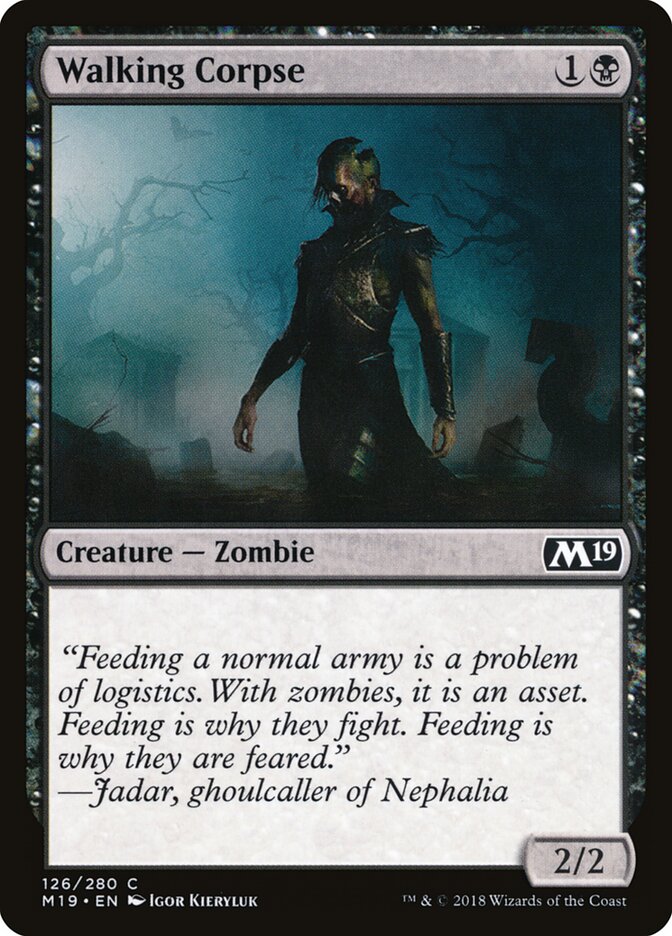 Walking Corpse · Core Set 2019 (M19) #126
