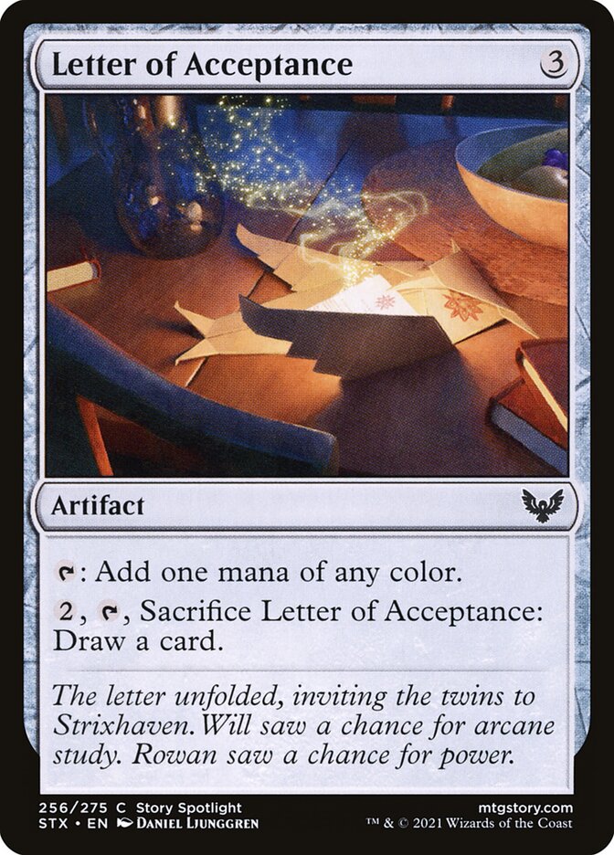 Letter of Acceptance · Strixhaven: School of Mages (STX) #256