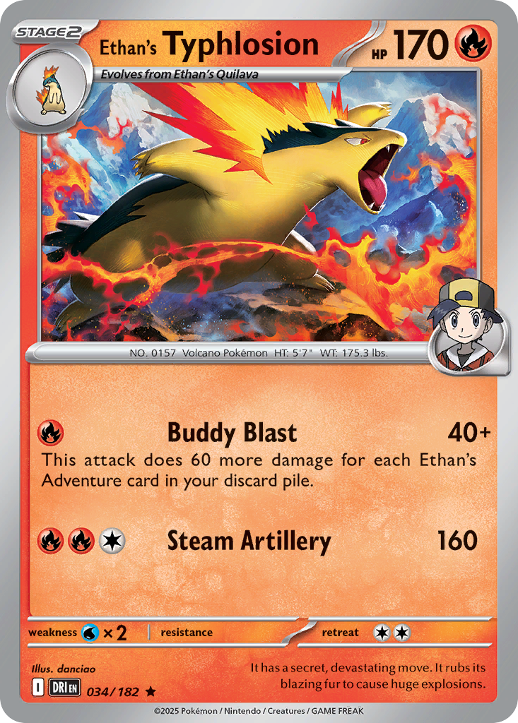 Ethan's Typhlosion · Destined Rivals (SV10) #34