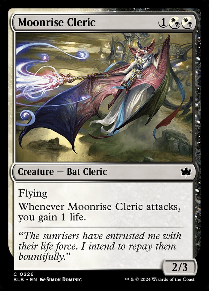 Moonrise Cleric · Bloomburrow (BLB) #226
