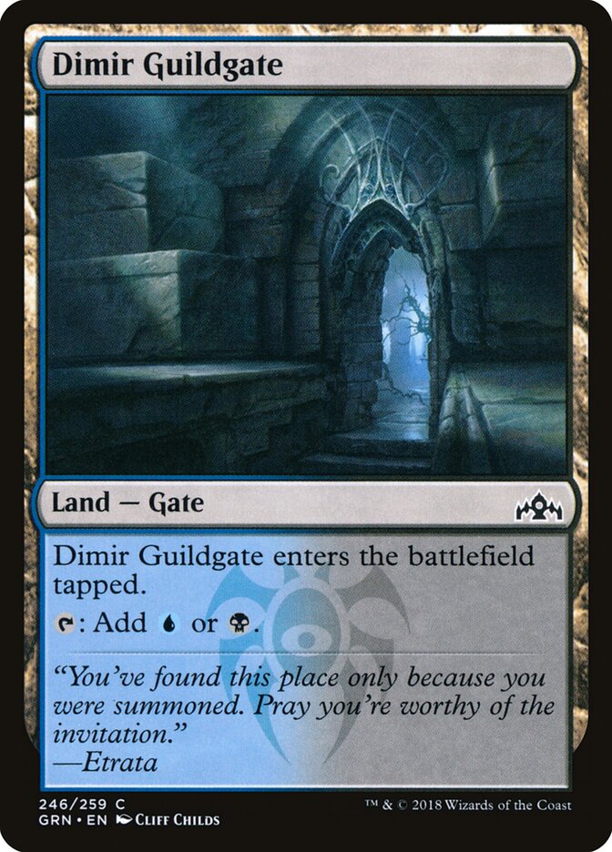 Dimir Guildgate · Guilds of Ravnica (GRN) #246