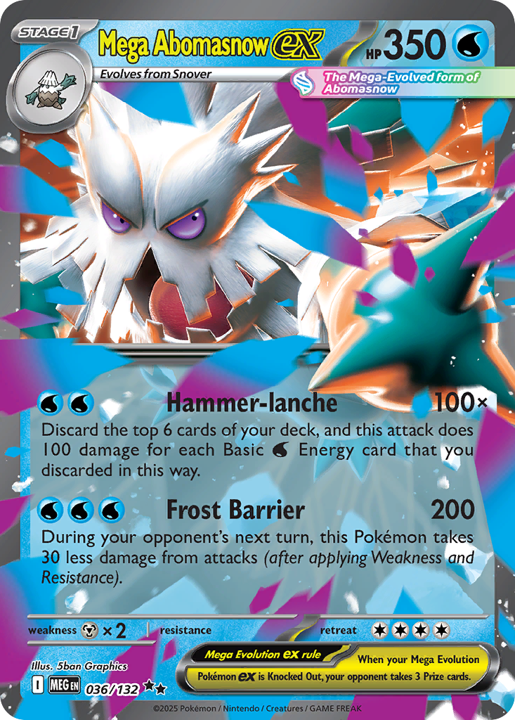 Mega Abomasnow ex · Mega Evolution (ME1) #36