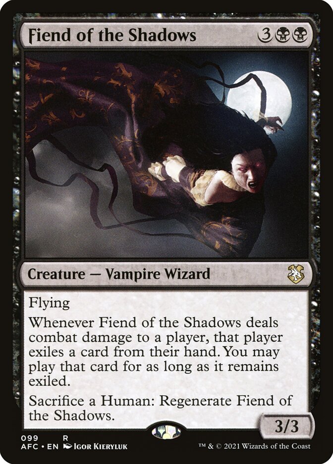 Fiend of the Shadows · Forgotten Realms Commander (AFC) #99