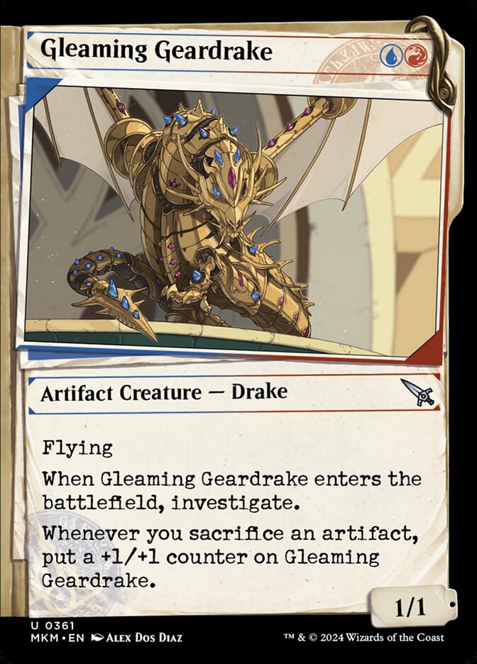 Gleaming Geardrake · Murders at Karlov Manor (MKM) #361 · showcase