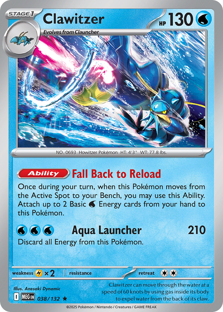 Clawitzer · Mega Evolution (ME1) #38