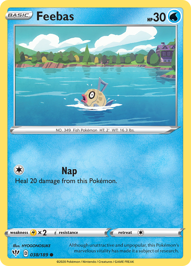 Feebas · Darkness Ablaze (SWSH3) #38