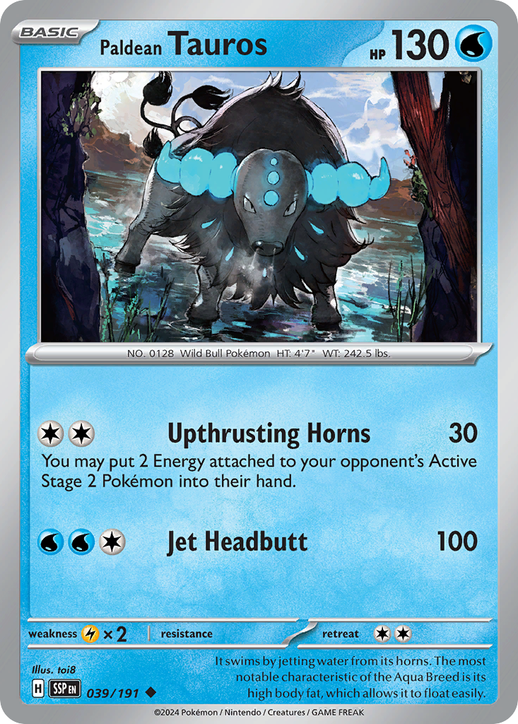 Paldean Tauros · Surging Sparks (SV8) #39