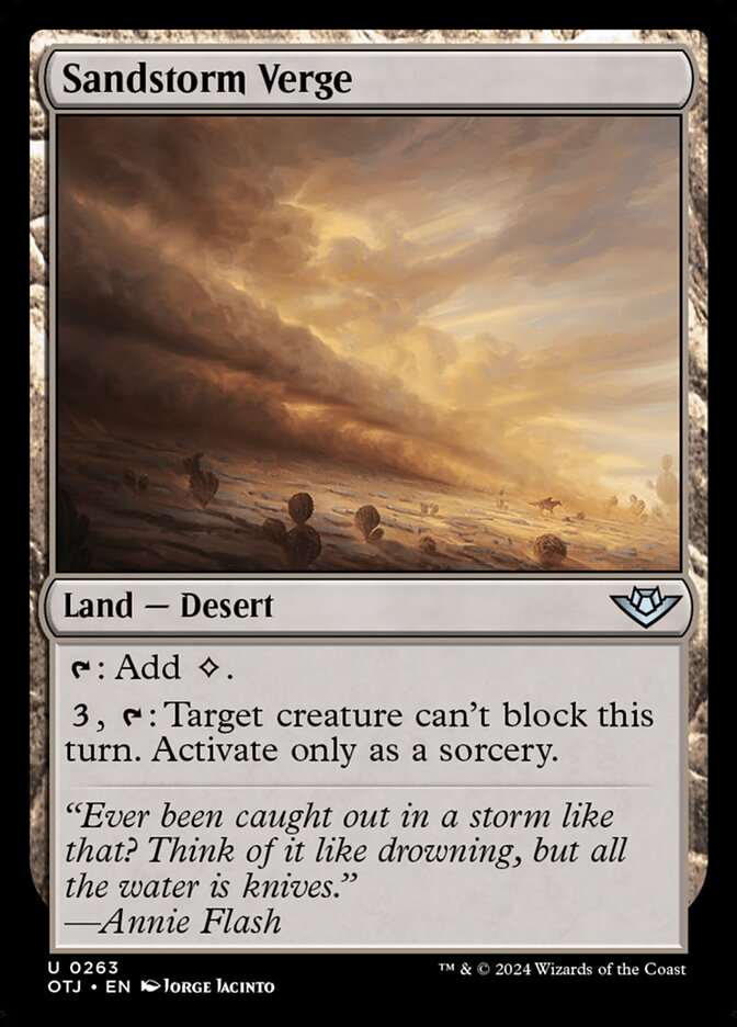 Sandstorm Verge · Outlaws of Thunder Junction (OTJ) #263
