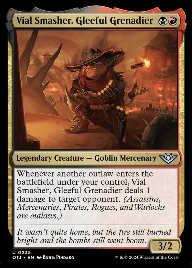 Vial Smasher, Gleeful Grenadier · Outlaws of Thunder Junction (OTJ) #235