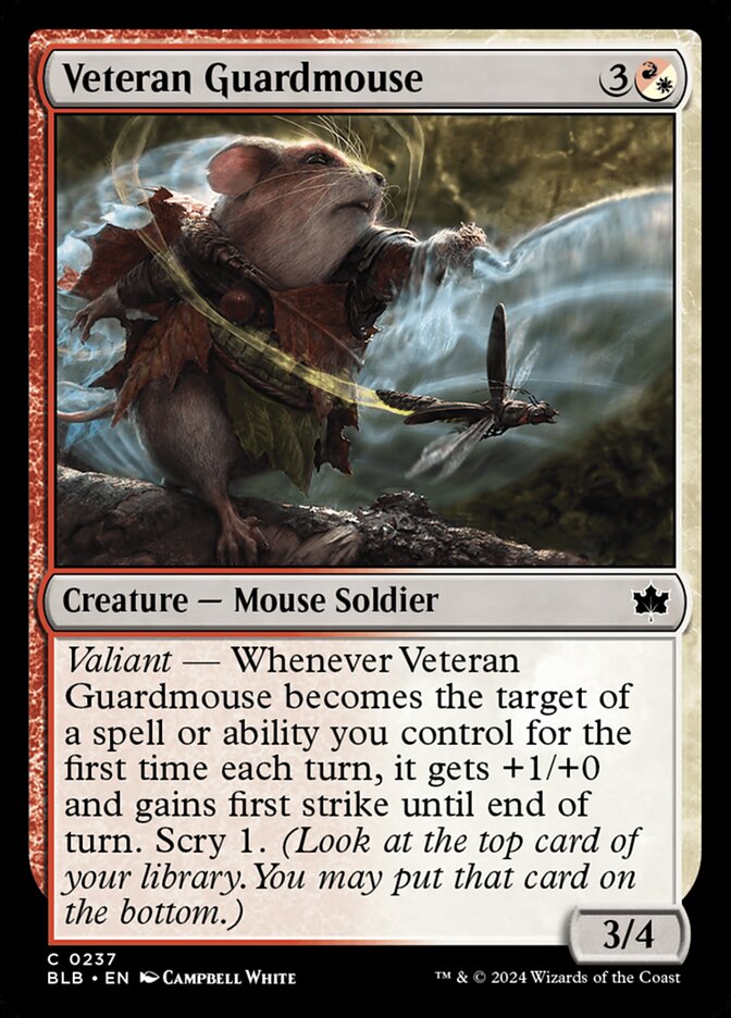 Veteran Guardmouse · Bloomburrow (BLB) #237