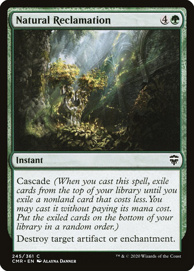 Natural Reclamation · Commander Legends (CMR) #245
