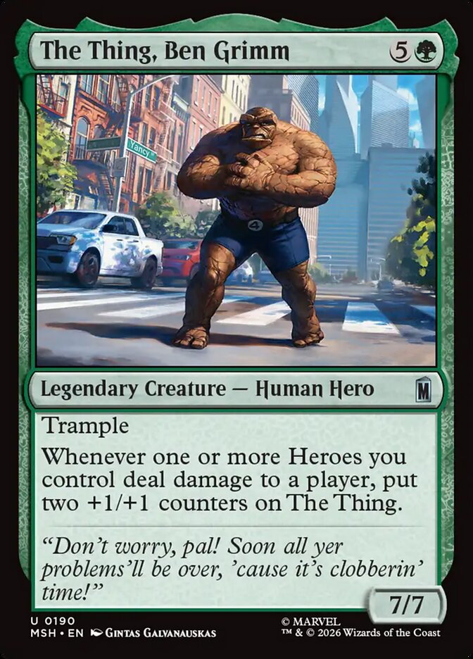 The Thing, Ben Grimm · Marvel Super Heroes (MSH) #190