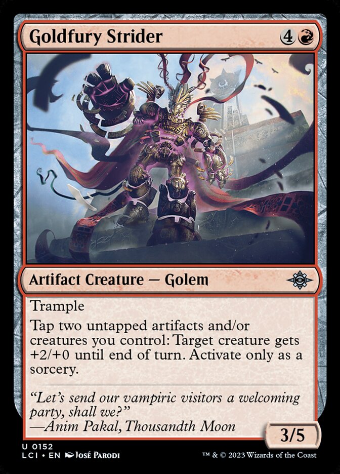 Goldfury Strider · The Lost Caverns of Ixalan (LCI) #152