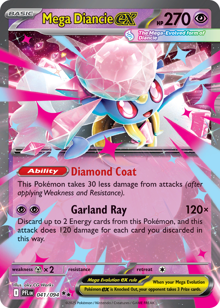 Mega Diancie ex · Phantasmal Flames (ME2) #41
