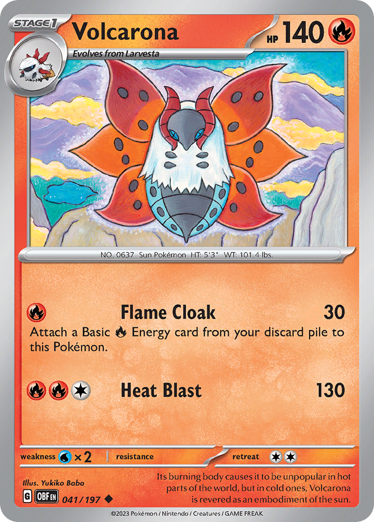 Volcarona · Obsidian Flames (SV3) #41
