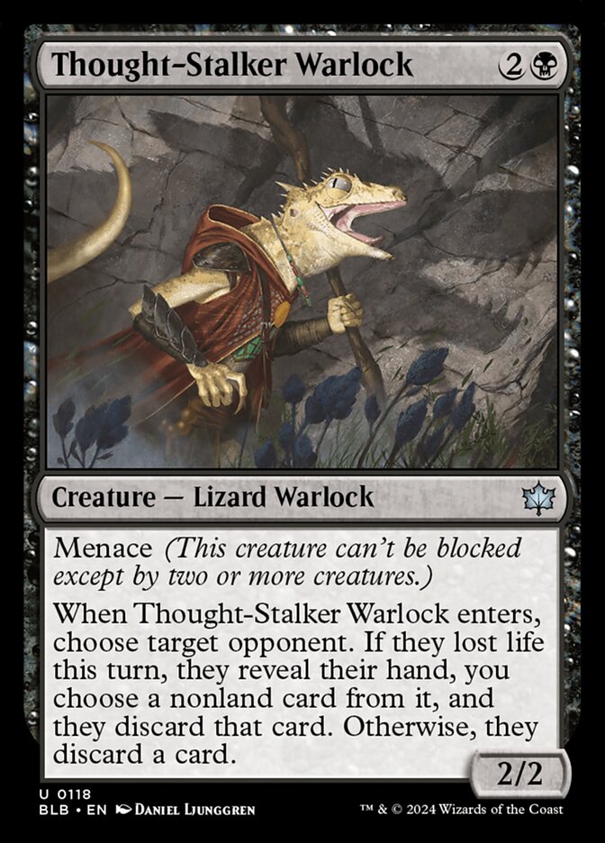 Thought-Stalker Warlock · Bloomburrow (BLB) #118