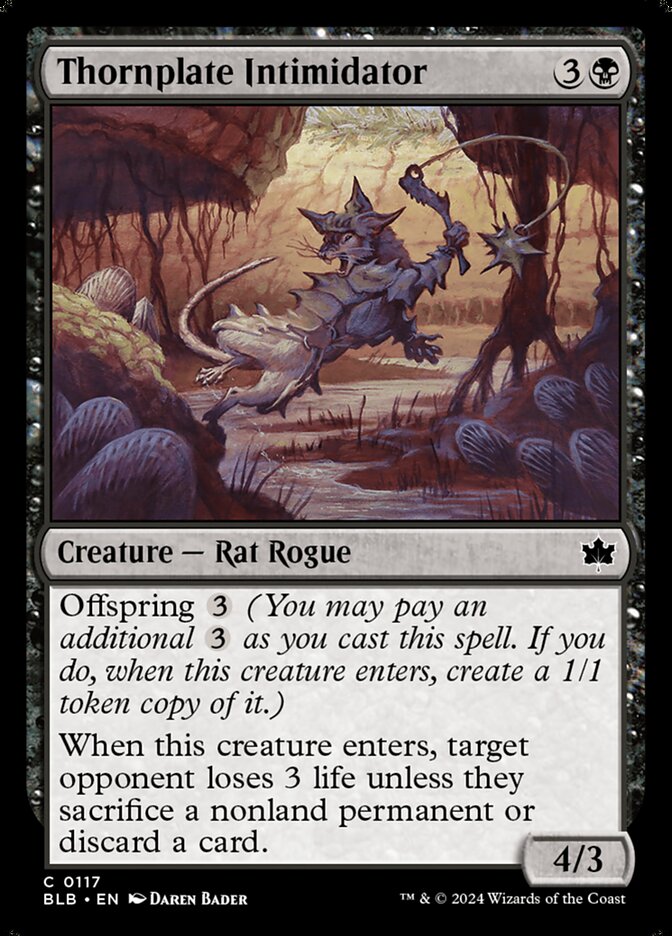 Thornplate Intimidator · Bloomburrow (BLB) #117