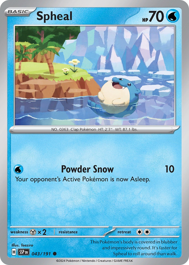 Spheal · Surging Sparks (SV8) #43