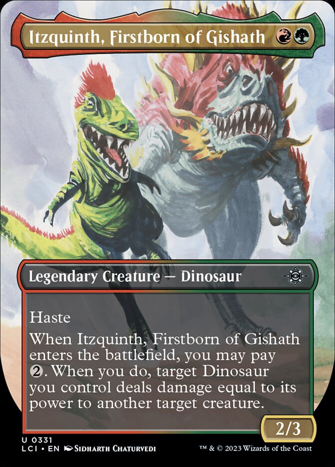 Itzquinth, Firstborn of Gishath · The Lost Caverns of Ixalan (LCI) #331 · borderless