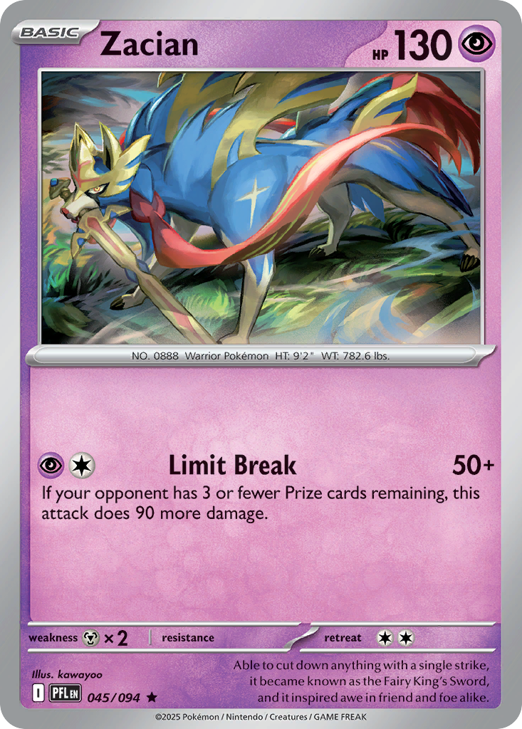 Zacian · Phantasmal Flames (ME2) #45