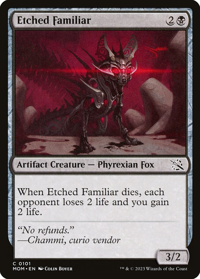 Etched Familiar · March of the Machine (MOM) #101