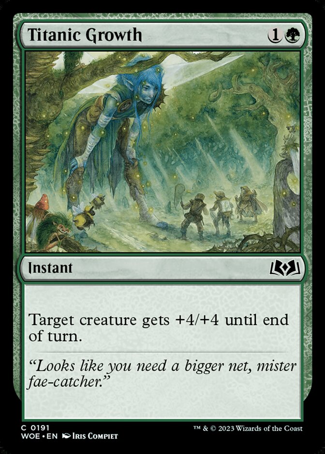 Titanic Growth · Wilds of Eldraine (WOE) #191
