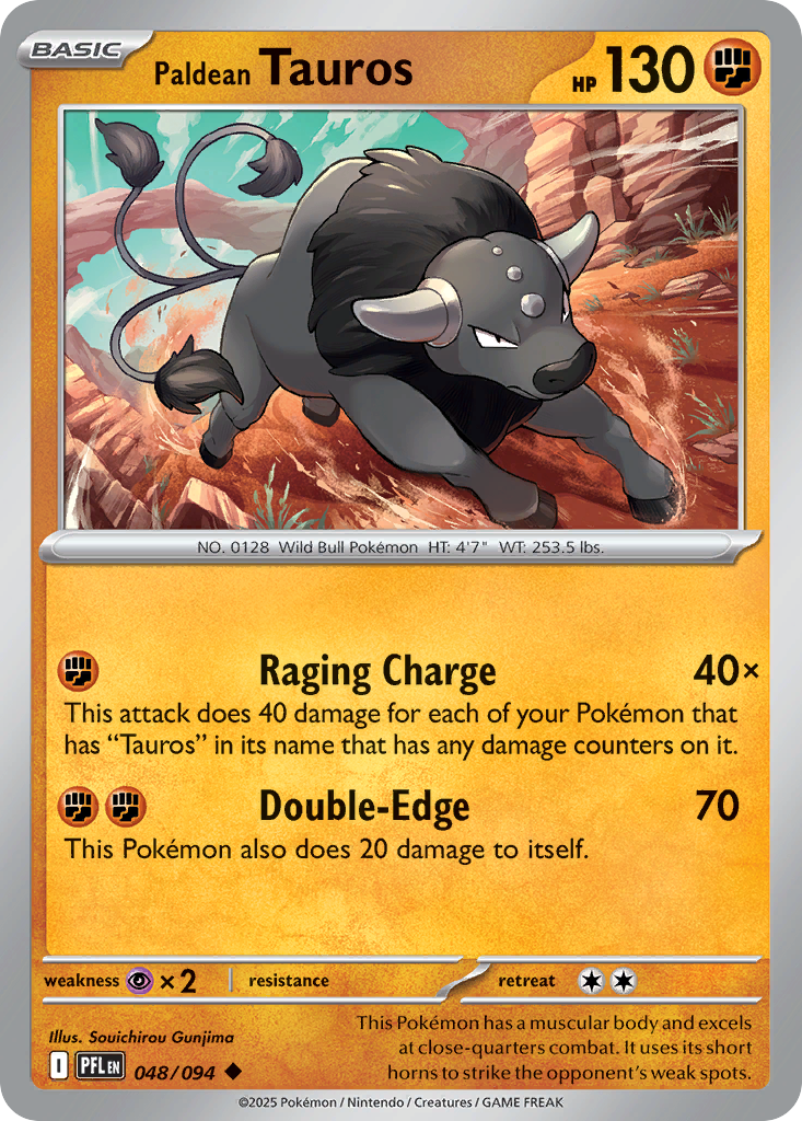 Paldean Tauros · Phantasmal Flames (ME2) #48