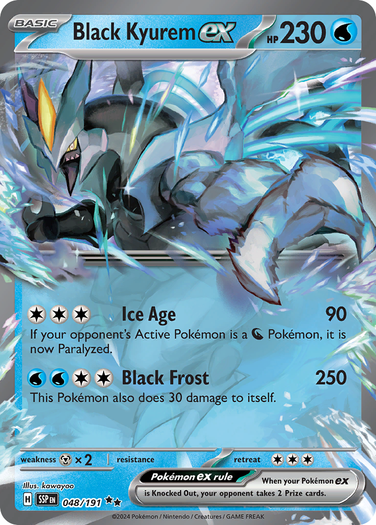 Black Kyurem ex · Surging Sparks (SV8) #48