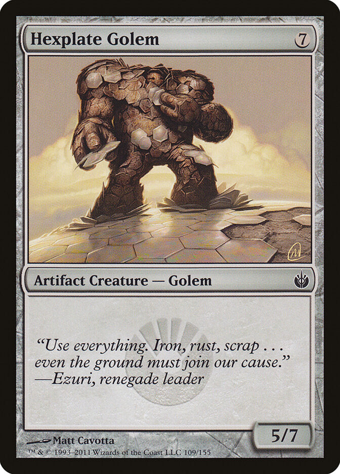 Hexplate Golem · Mirrodin Besieged (MBS) #109