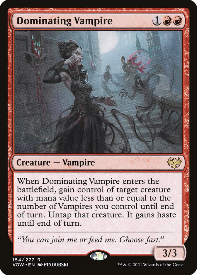 Dominating Vampire · Innistrad: Crimson Vow (VOW) #154