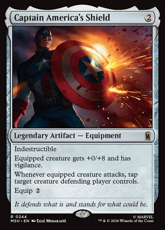 Captain America's Shield · Marvel Super Heroes (MSH) #244