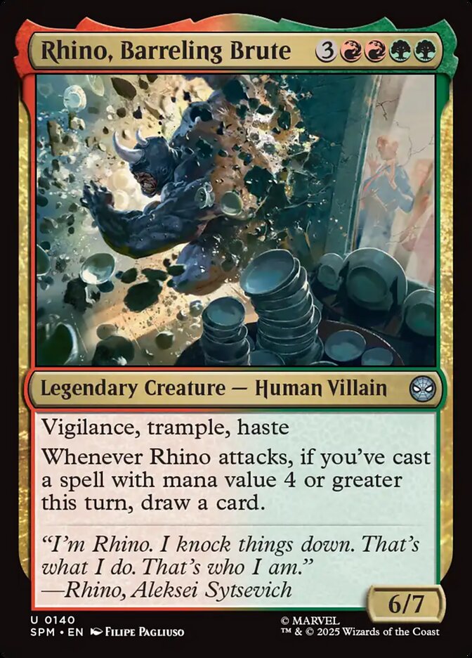 Rhino, Barreling Brute · Marvel's Spider-Man (SPM) #140
