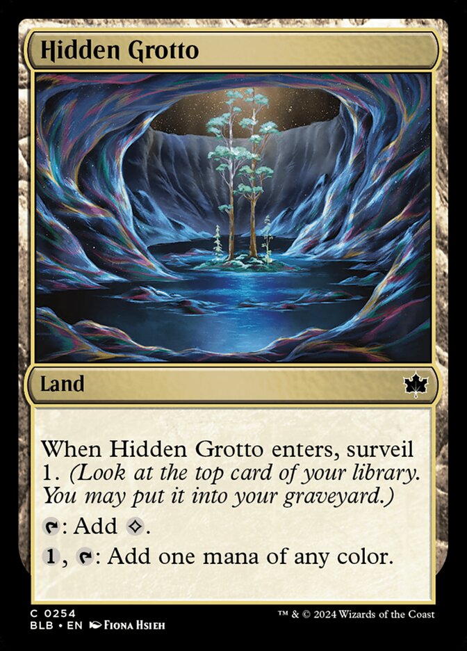 Hidden Grotto · Bloomburrow (BLB) #254