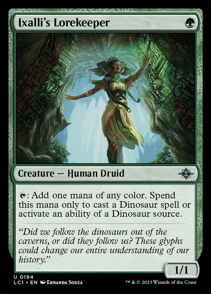 Ixalli's Lorekeeper · The Lost Caverns of Ixalan (LCI) #194