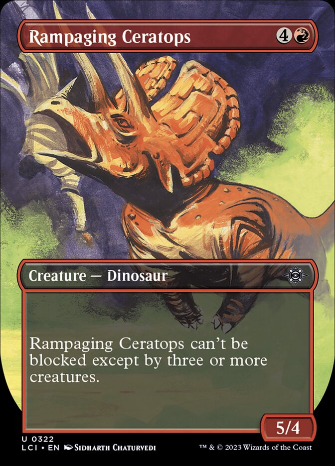 Rampaging Ceratops · The Lost Caverns of Ixalan (LCI) #322 · borderless