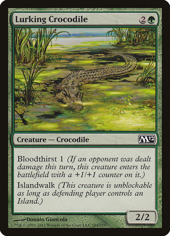 Lurking Crocodile · Magic 2012 (M12) #184