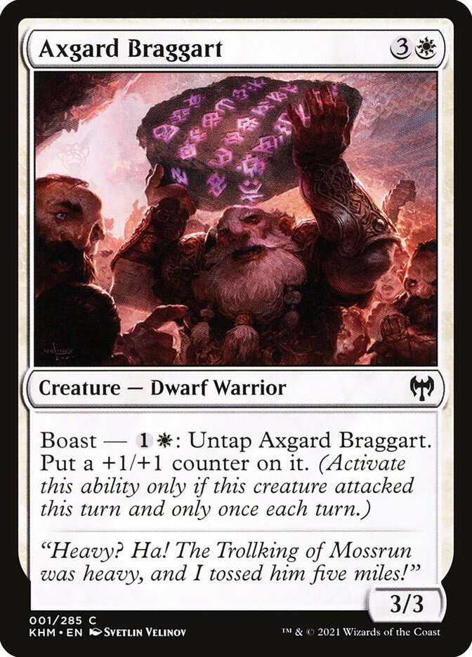 Axgard Braggart · Kaldheim (KHM) #1