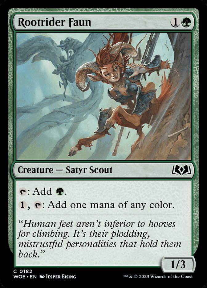 Rootrider Faun · Wilds of Eldraine (WOE) #182