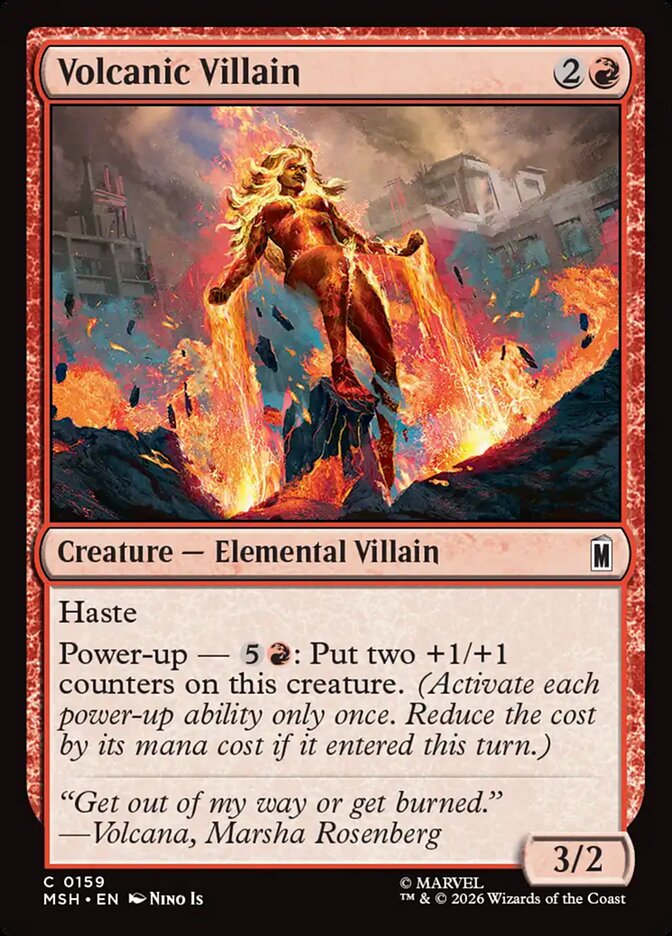 Volcanic Villain · Marvel Super Heroes (MSH) #159