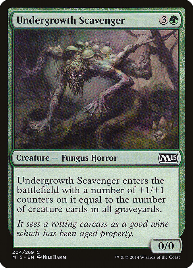 Undergrowth Scavenger · Magic 2015 (M15) #204