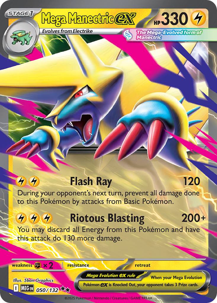 Mega Manectric ex · Mega Evolution (ME1) #50