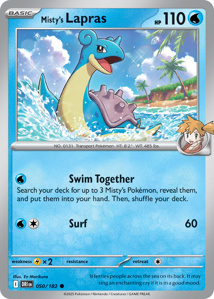 Misty's Lapras · Destined Rivals (SV10) #50