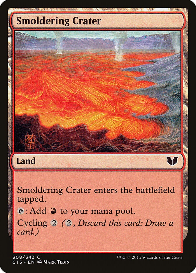 Smoldering Crater · Commander 2015 (C15) #308