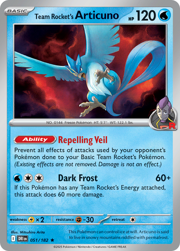 Team Rocket's Articuno · Destined Rivals (SV10) #51