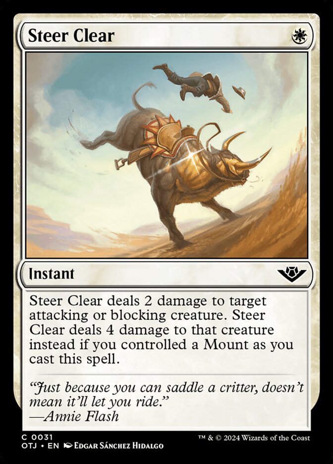 Steer Clear · Outlaws of Thunder Junction (OTJ) #31